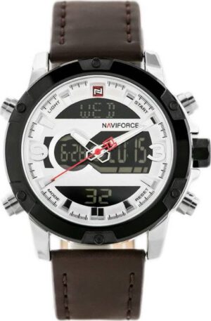 Zegarek Zegarek Naviforce ZEGAREK MĘSKI NAVIFORCE - NF9097 (zn043a) - brown/silver